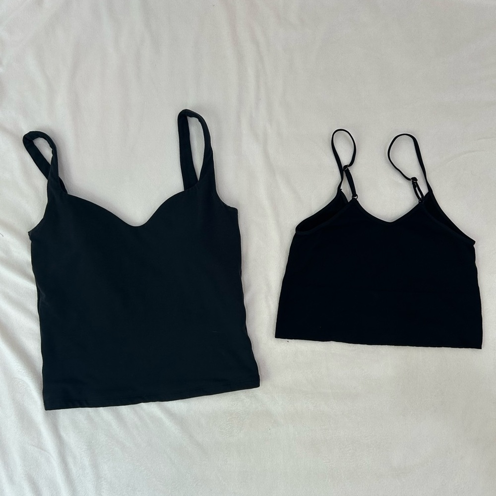 Abercrombie & Fitch and Anthropologie Camisole Tank Tops Set of Two, Size S/M